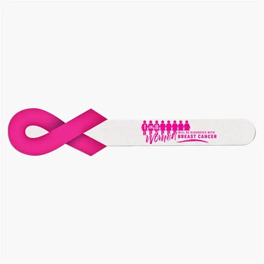 Ribbon-Shaped Emery Board for Breast Cancer Awareness — view 6